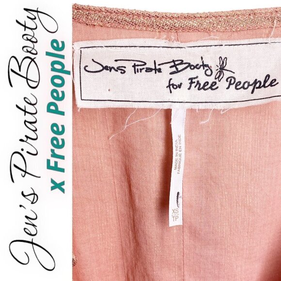 JEN’S PIRATE BOOTY x FREE PEOPLE Livia Ruffle Metallic Romper, Size XS - Picture 6 of 10